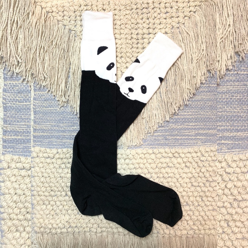 Panda Thigh Highs Socks